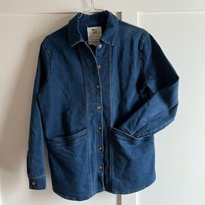 Sezane Midnight Blue Denim Jacket XS